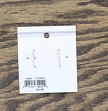 Periwinkle By Barlow Womens Dangly Fishback Tear Drop Earrings Silver Gray 1.75"