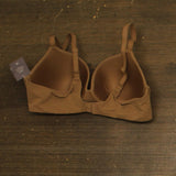 Auden Womens Luxe Stretch Comfort Wire Demi Bra 94266710 Caramel Brown 38C