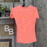 RBX Womens Stretch Knit Athletic Shirt Top 167916eefc5103 Hot Pink Orange S