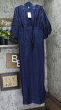 A New Day Womens Tie Neck Maxi Dress 94441338 Navy Blue L