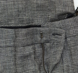 Mango Womens Wool Blend Flared Leg Suit Pants Gray Brown Check EUR 38 (US 5)