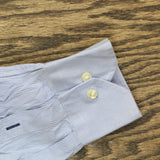 Tommy Hilfiger Mens Ithica Button Up Cotton Dress Shirt Light Blue L 16 32-33