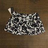 Island Escape Womens Poolside Printed Skirtini Swim Bottom Black / White 6