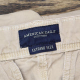 American Eagle Outfitters Mens Extreme Flex Khaki Pants Brown 32x34
