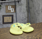 Ipanema Womens Meu Sol Rasteira Flip Flops 27133 Blue/ Yellow 10M