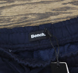 Bench Womens Elline Wide Leg Striped Jogger Pants Navy Blue / Gold Stripe XL