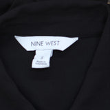 Nine West Womens Tie Front Button Up Shirt Dress 165f8569f76478 Black S