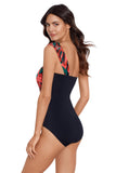 Magicsuit Goddess One Shoulder Underwire One Piece Swimsuit Black Green Multi 12