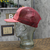 Idea Mens Vintage Mt. Rushmore Suede Snapback Trucker Cap Hat Red OS