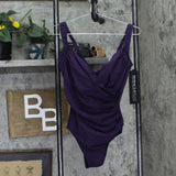 Miraclesuit Standard Solid Sanibel DD One Piece Swimsuit Sangria Purple 12