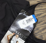 Miraclesuit Womens Extra Firm Open-Bust Thigh-Length Full Body Shaper Black XL