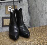 On 34th Womens Aatira Tulip Booties 10019682200 Black Smooth 6.5M