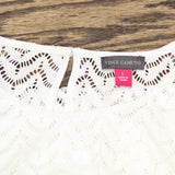 Vince Camuto Womens Lined Lace Blouse 91624077 White L