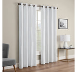 Eclipse Andes Grommet Blackout Single Curtain Panel White 50x84