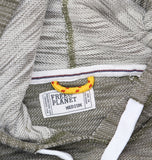 Free Planet Mens Textured Pullover Hoodie Green Multi M