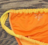 Solid & Striped The Ellery Swim Bikini Bottom Daffodil / Coral Ombre Orange XS