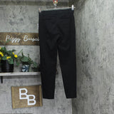 Kasper Womens Mid Rise Straight Leg Knit Pants 10915413 Black XS