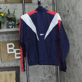 Reebok Womens Pocket Nylon Track Jacket IU0779 Vector Navy Blue S
