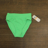 Salt + Cove Juniors Ribbed Banded High-Waisted Swim Bottoms Mint Tea Green S