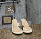 A New Day Womens Ansel Double Band Open Toe Wedge Heels 93320229 Tan Brown 6.5M