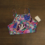 Raisins Juniors Kaori Highneck Bikini Swim Top N710421 Black Multi L