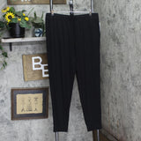 Alfani Womens Super Soft Solid Jogger Pajama Pants 100144034MS Black XL