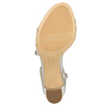 Naturalizer Vanessa2 Rhinestone Embellished Strappy Heeled Sandal Silver Gray 7M