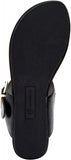 Giani Bernini Womens Rivver Sandals Buckle Thong Sandals Black Smooth 5M