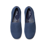 Clarks Breeze Stretch Cloudsteppers Slip-On Loafer 26182066 Navy Blue 6W