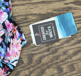 Swim Solutions Womens Floral Print Pleated Tankini Swim Top 806836 Pink Multi 12