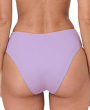 Andie Womens '90s High-Waist High-Cut Cheeky Bikini Bottoms Lively Purple S