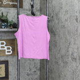 Jones New York Womens Knit Sleeveless Shirt Blouse Top Light Pink XL