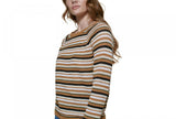 Calvin Klein Womens Striped Cotton Sweater M2BSN727