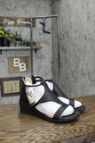 Journee Collection Women's Trayle Wedge Sandals TRAYLE-WEDGE-SANDAL Black 10M