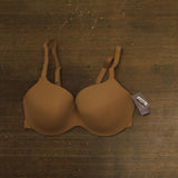 Auden Womens Luxe Stretch Comfort Wire Demi Bra 94266737 Caramel Brown 40D