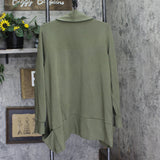 Belle by Kim Gravel Womens ScubaLuxe Cocoon Cardigan A691864 Olive Envy Green 1X
