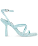 Steve Madden Women's Blessing Strappy Heels Sandals Shoes Light Blue 10M