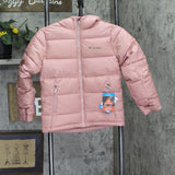 Columbia Kids Big Girl Pike Lake II Hooded Jacket Puffer Coat Eraser Pink S