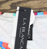 La Blanca Side Tie Hipster Bikini Bottom 19477059628 Multi White 10