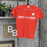 American Apparel Kids Girls Vintage Clif Bar Graphic T-Shirt Tee Red M