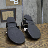 Sun + Stone Womens Miiah Faux Leather Flat Sandals 10012599400 Black 5.5M