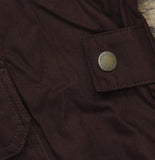 Woolrich X TGT Snap Closure Utility Pocket Fisherman Lined Jacket Vest Brown XL