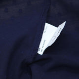 AB Studio Womens Lined Sheer Woven Textured Blouse Shirt Top Navy Blue S