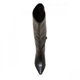 Universal Thread  Kendra Kitten Heel Tall Dress Boots Memory Foam Black 9.5M