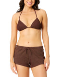Salt + Cove Juniors Metallic Swim Shorts SC251004CB Chocolate Chip Brown L