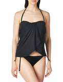 Vince Camuto Bandini Top Swimsuit with Removable Straps Surf Shades Black M