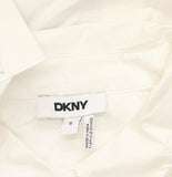 DKNY Womens Cotton Sleeveless Ladder-Trim Blouse P5DM0B45 White M