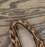 A New Day Tasmin Velvet Crisscross Strap Flats 94568227 Leopard Brown 7M