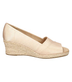 Easy Street Womens Jasper Wedge Sandal JASPR Natural Thai Silk Brown 8W