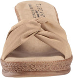 Tuscany by Easy Street Women's Dinah Wedge Sandals 30-0432 Natural Brown 9M